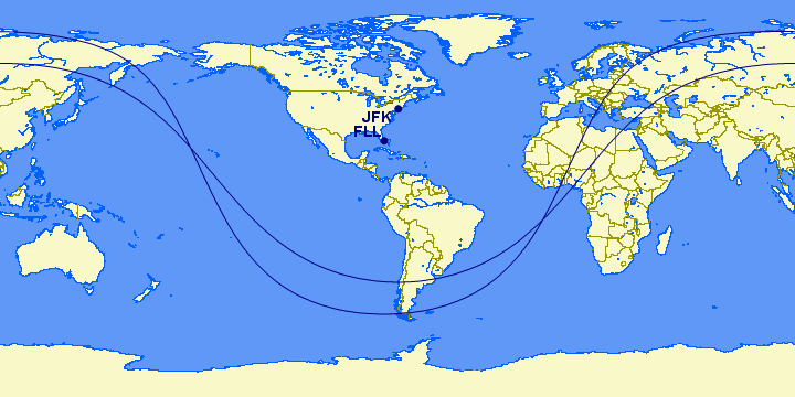 a map of the world with blue lines