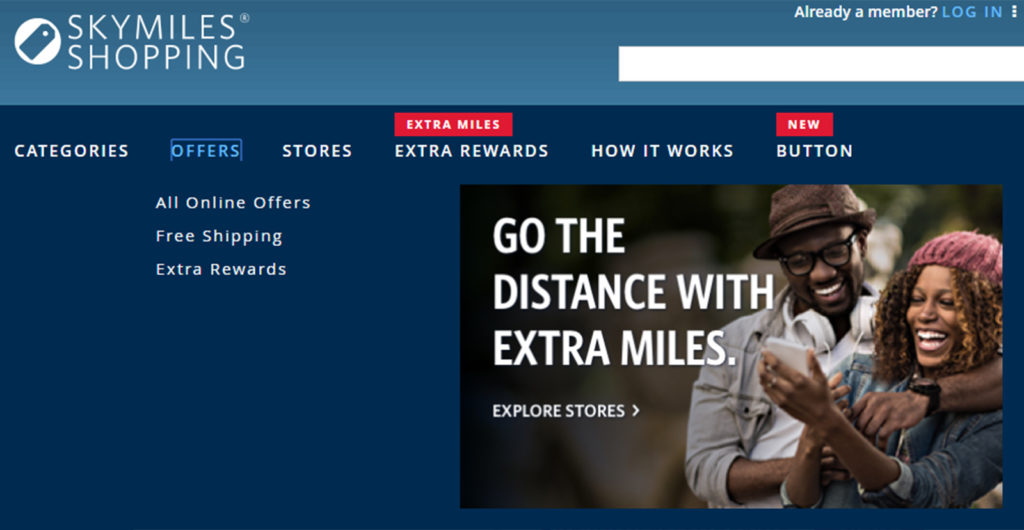 Delta SkyMiles Shopping Offers