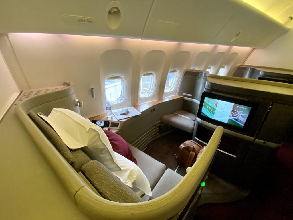 cathay pacific first class seat