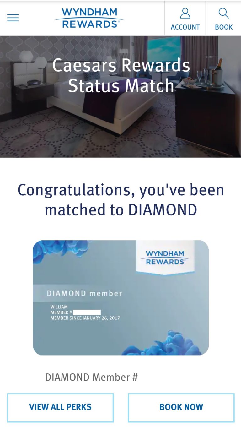 Guide How To Match (And Rematch) To Wyndham Diamond Status