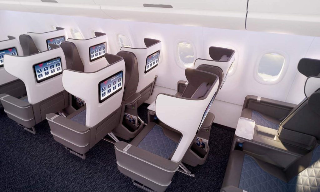 delta a321 first class seat rendering