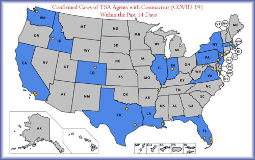 TSA Security Safety Coronavirus Agents Airports Affected Coronavirus COVID-19