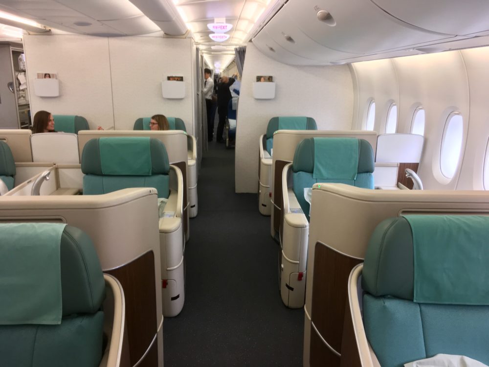 korean air first class vs prestige