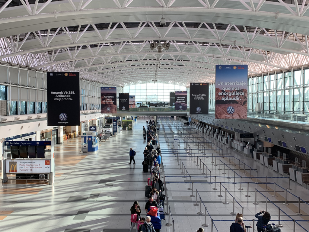 Buenos Aires Airport is almost completely empty 