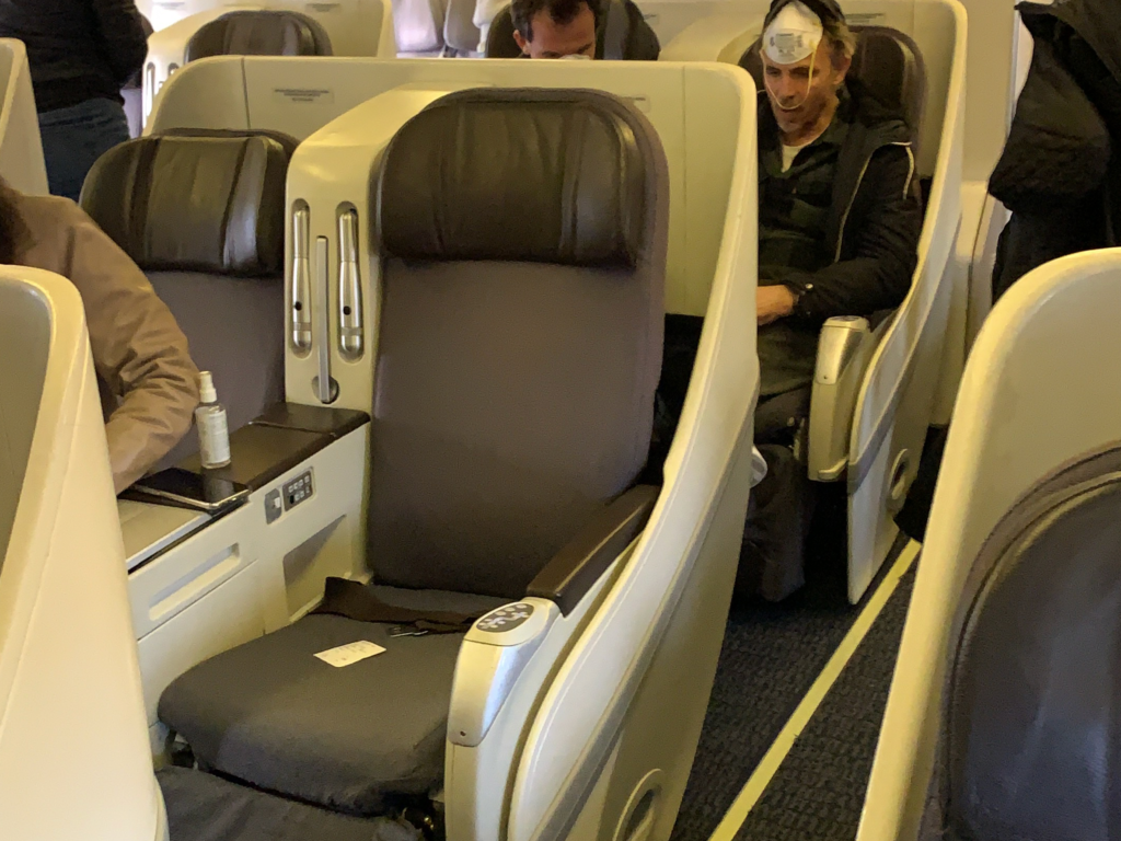 Eastern Airlines "premium class" seat on the Boeing 767-300