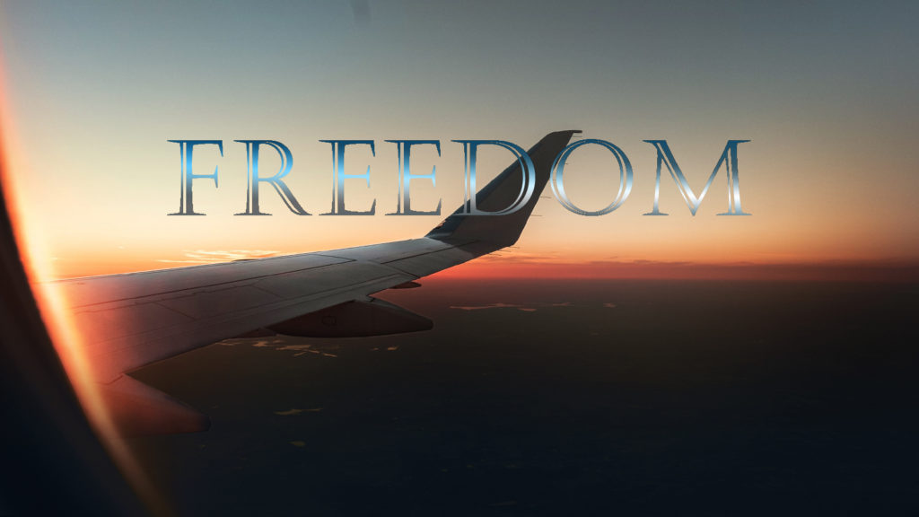 Freedom America Travel Airplane Window View