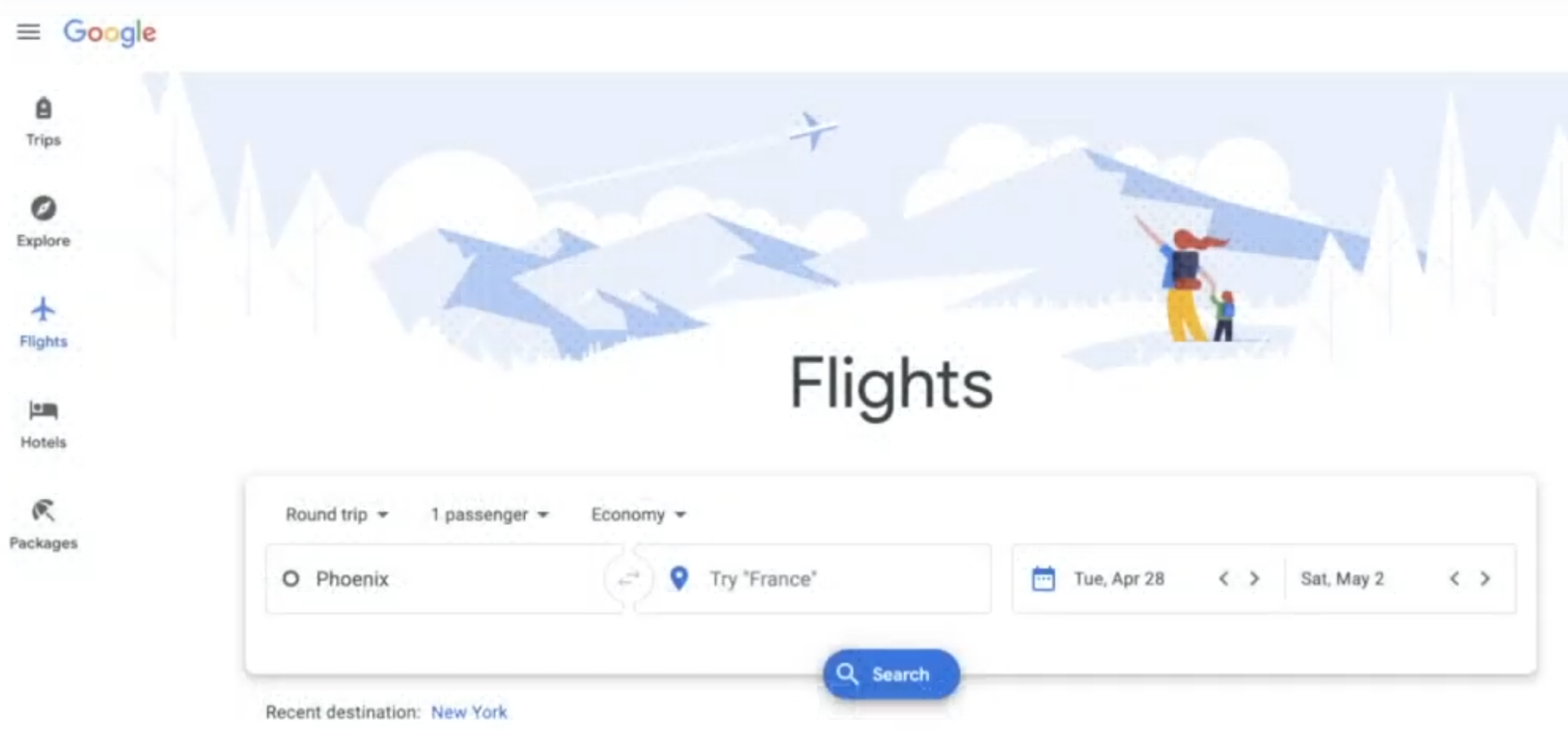 Google flights search anywhere best airfare with google flights