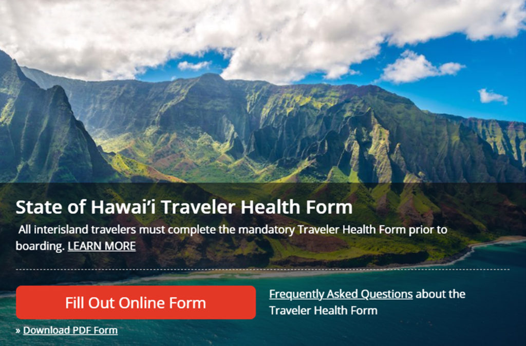Hawaii Quarantine Form
