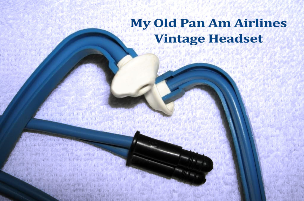 Pan Am Airlines Vintage Headset