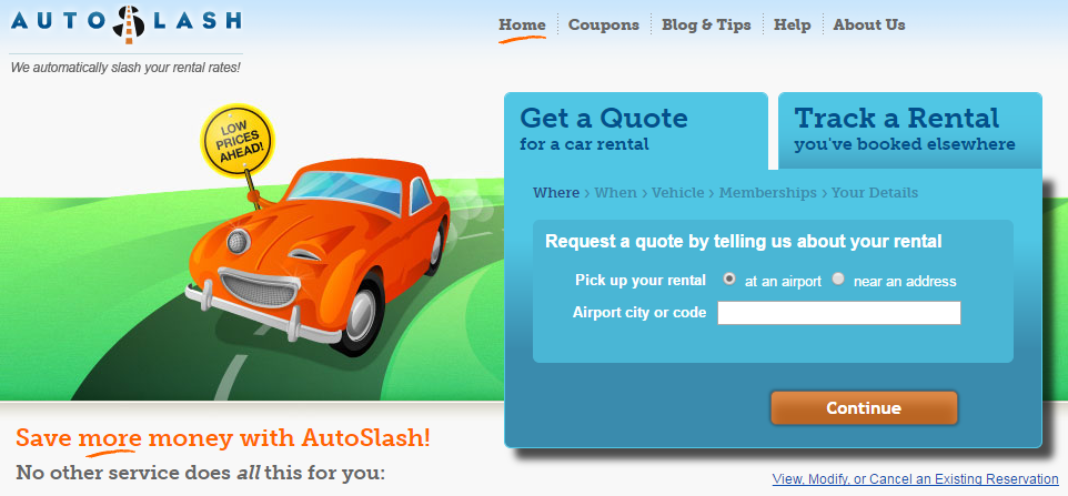save money on car rentals with autoslash
