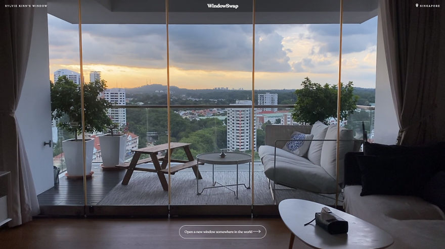 WindowSwap view from Singapore