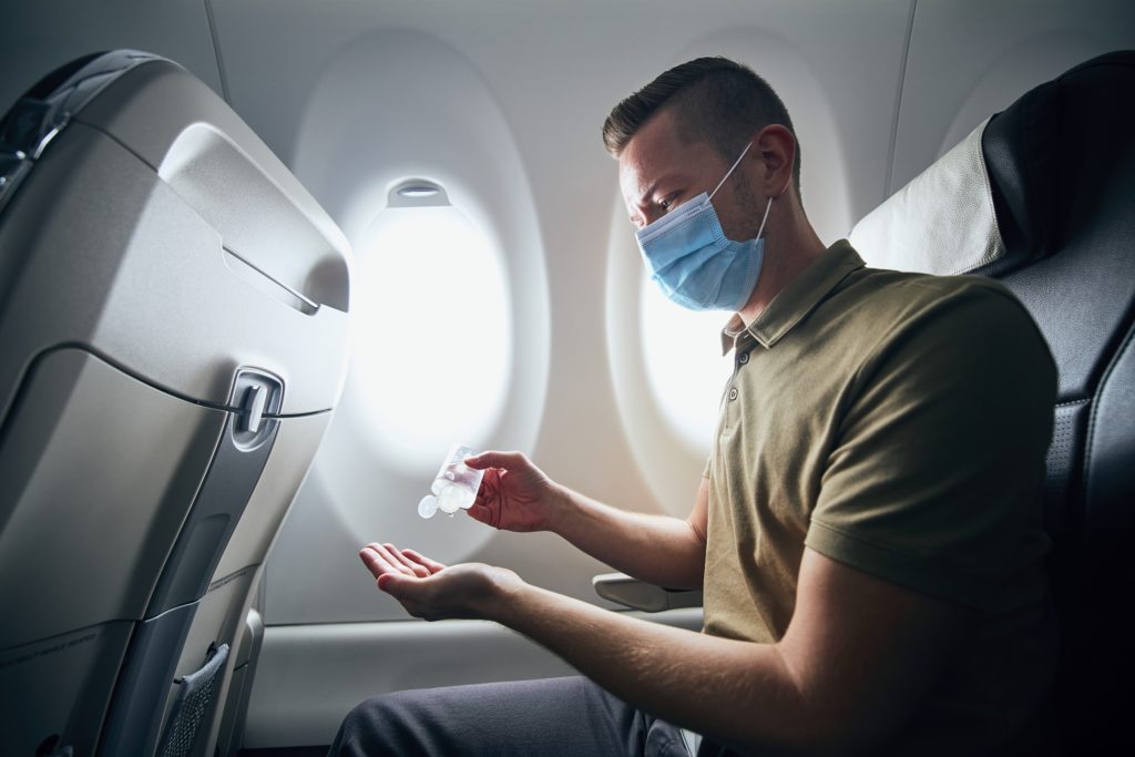 How to sanitize airplane seats