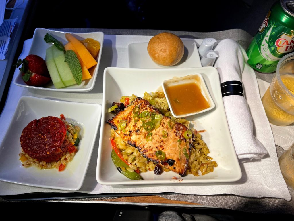 Business Class Meal American Airlines