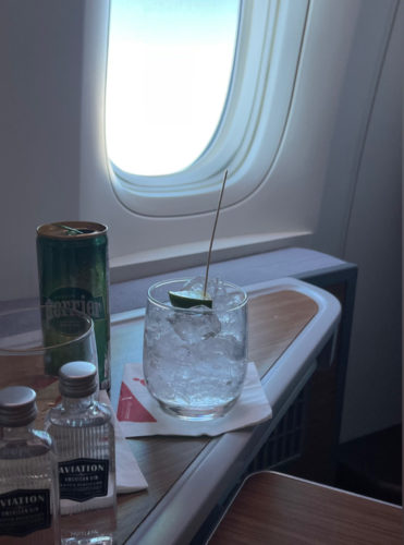 Glassware Returns on American Airlines Domestic First