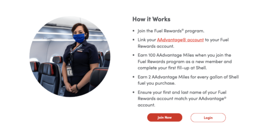 Earn AAdvantage Miles with Shell Fuel Rewards