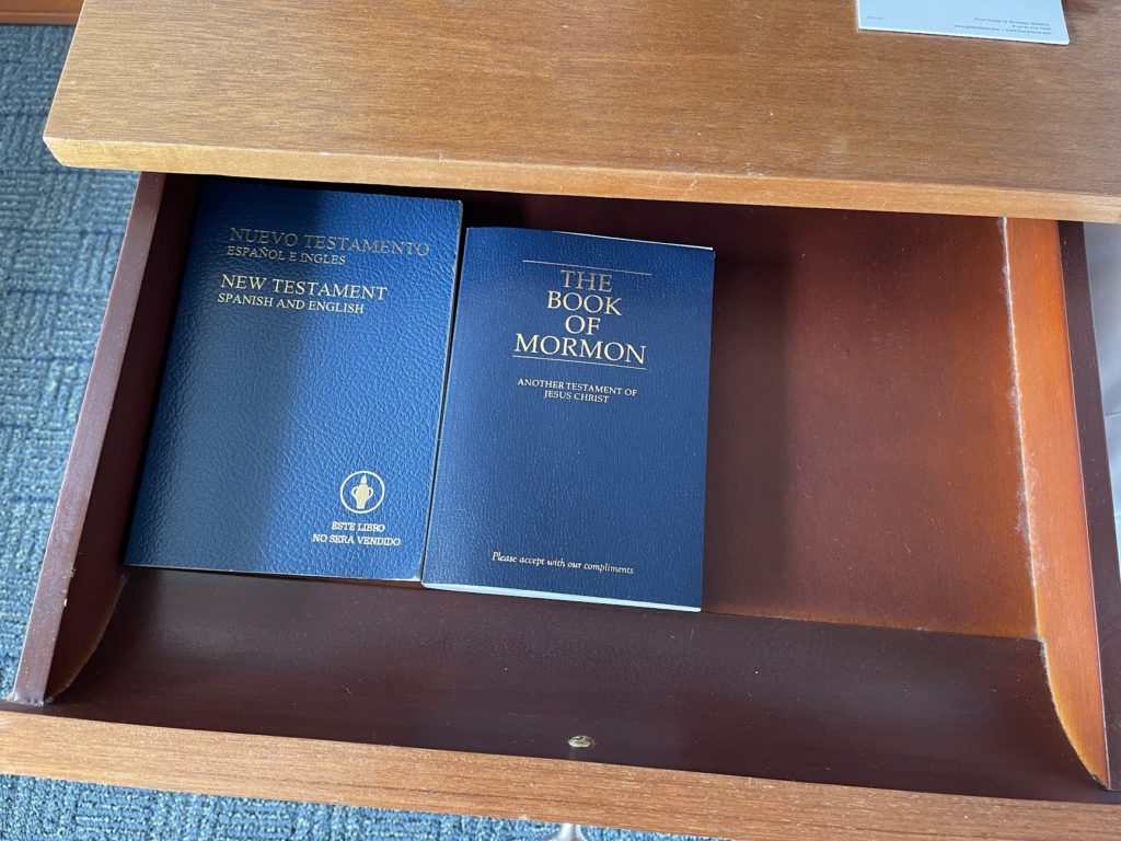 a book in a drawer