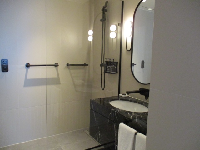 Bathroom newly refurbished at Hyatt Regency London Stratford