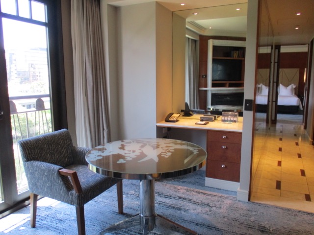 Park Hyatt Melbourne suite room with table and chair