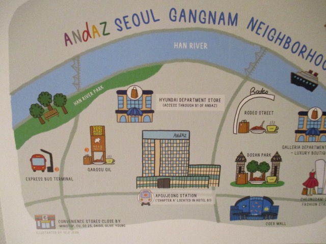 Andaz Seoul welcome card