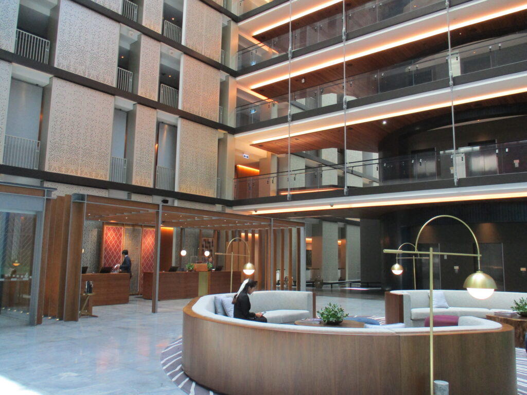lobby of Park Hyatt Auckland
