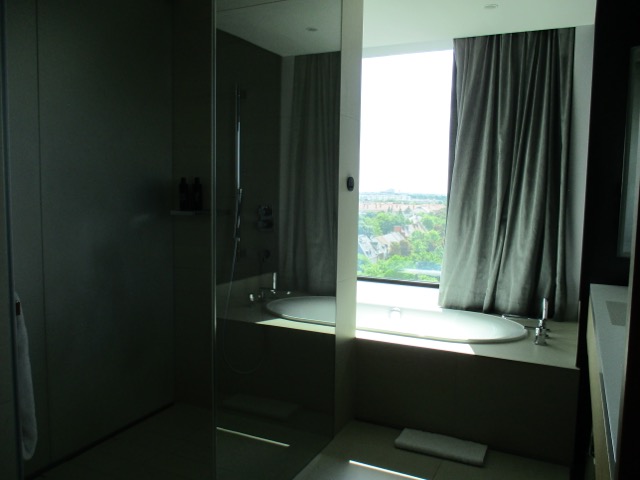 Andaz Munich bathroom with large tub