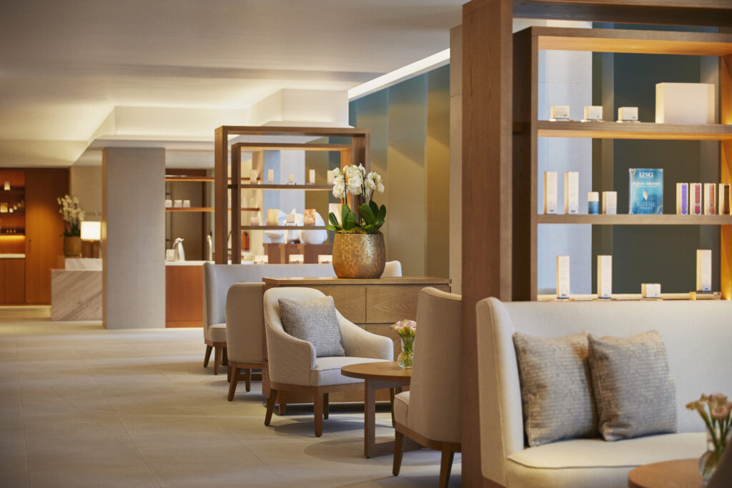Park Hyatt London spa room with chairs and tables